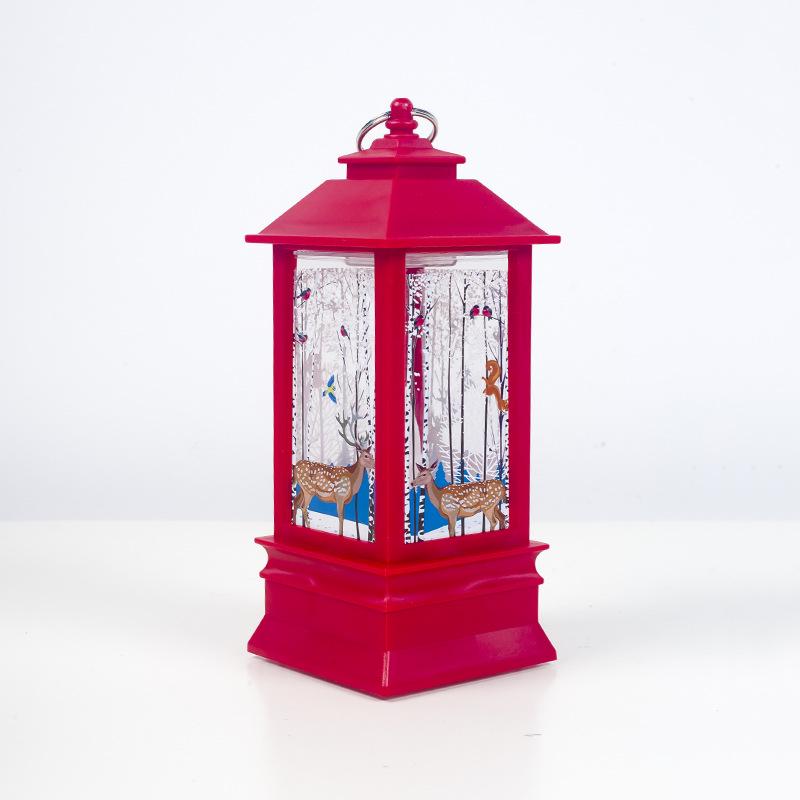 

Креативные светодиодные светильники для рождественских декоративных изделий с цветочным принтом, переносные светильники для дома и сада, подвесные светильники Style 4