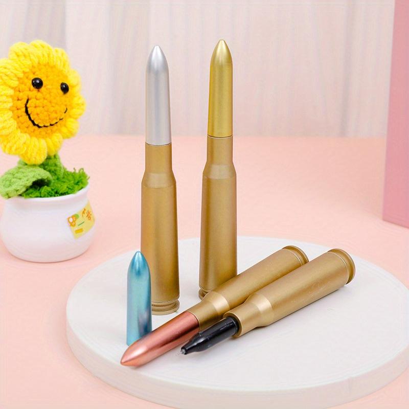 10pcs 0.5mm Creative Simulation Big Bullet Neutral Pen Weapon Gift Pen Neutral Pen Black Water Pen Stationery