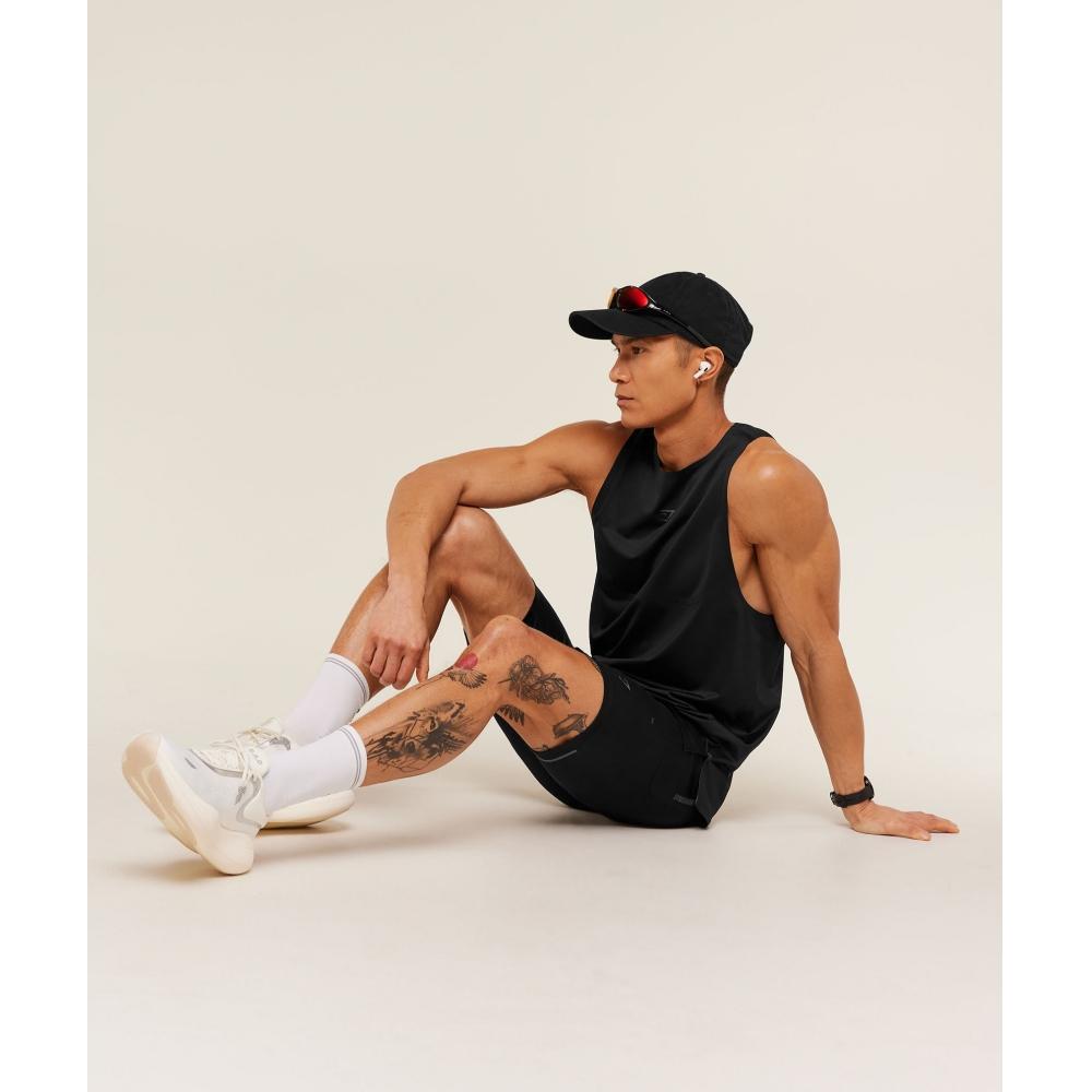 Gymshark Running Elite Tank Black A3b2r Bb2j