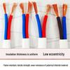 Zhujiang Flame-Retardant Copper Core Cable, White Sheath, ZC-RVVB 2x1, Options: 1.5, 2.5, 4, 6 sq mm (National Standard).