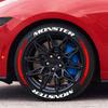 Universal Monster Car Tire Decorative Stickers PVC Waterproof for Vehicle Wheel Rims Auto Accessories