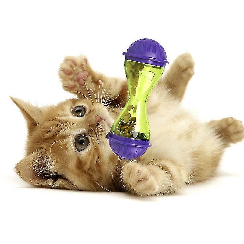 Dog Feeder Plastic Funny Pet Food Dispenser Treat Ball Puppy Leakage Food Toy2pcs