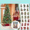Weihnachts-Adventskalender mit Drachen-Thema 24 Acryl-Hängedekorationen Als Festliches Geschenk