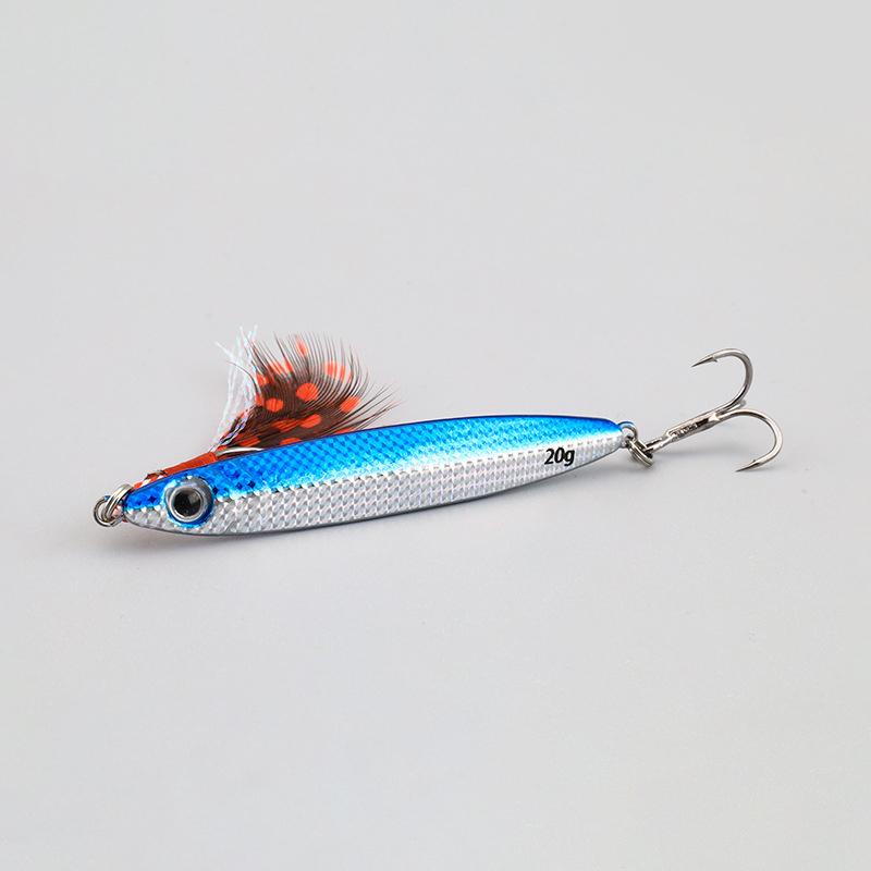 14 Esche Da Jigging In Metallo Piombo 14-40g – Set Cucchiaini Per Pesca In Acqua Salata