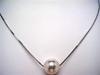 Isowa Pearl Pearl Specialty Akoya Pearl White Pierced Pearl (Ise-Shima Store) Pendant, 8.5-9mm, Pink, Silver,