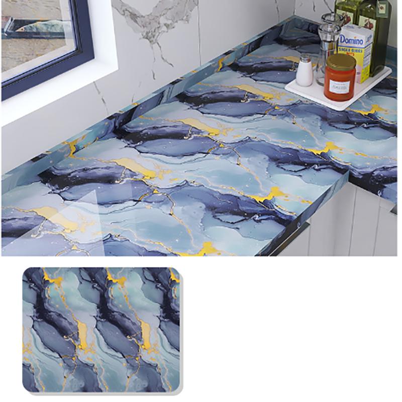 

40 см современный стиль мраморный декор водонепроницаемый влагостойкий антистолкновительный настенный стикер для спальни гостиной фон 40cmX1m