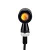 Lot de 2 mini clignotants à LED pour moto, lumière clignotante ambre, lampe de signalisation à LED pour Cafe Racer