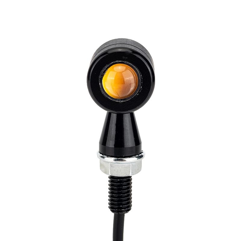 2Pcs Motorcycle Led Turn Signal Light Mini Bullet Moto Amber Flashing Light Indicator Led Signal Lamp For Cafe Racer
