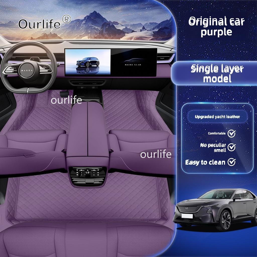 For Mazda CX‑6E EZ-60 2026 2027 Car Floor Mats Dirt-resistant Foot Carpet Floor Cover Interior Styling Decorative Accessories