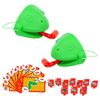 Máscara de Sapo com Língua para Fora Cartas Jogo de Tabuleiro Antiestresse Engraçado Jogo de Quebra-cabeça de Mesa Brinquedos para Crianças Festa em Família Brinquedos
