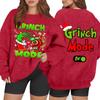 Women's Casual Fashion Long Sleeve Christmas Printed Round Neck Sweatshirt Top