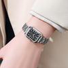 Marke Edelstahl Armband Uhr Frauen Luxus Geschenk Quarz Armbanduhr Student Mode Einfache Quadratische Quarz Uhren