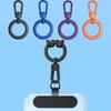 Stainless Steel Phone Lanyard Clip Patch Detachable 360° Rotatable Phone Case Hanging Rope Snap Ultra-thin Anti-lost