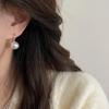 Pearl earrings women's niche unique earrings new earrings fashion commuter ear hooks high-end temperament earrings