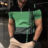 Paint Splatter Print Short Sleeve Polo Shirt, Stylish Casual Wear For Men