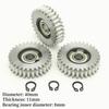 Roată Dințată de Oțel 30T 40x11mm pentru Bicicletă Electrică cu Gaură pentru Ax cu Rulment 8mm Roți Dințate Planetare Piese Roată Dințată Motocicletă Nailon+Oțel