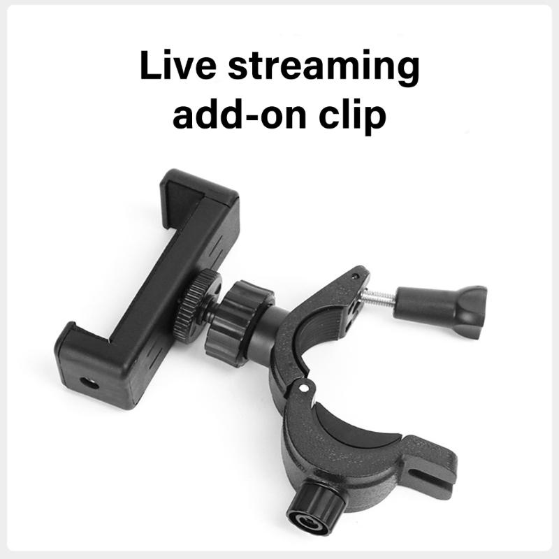 360 Rotating Phone Stand With Extendable Tripod Universal Clip Adjustable Height For Mobile Tablet Live Broadcast 3 Pack