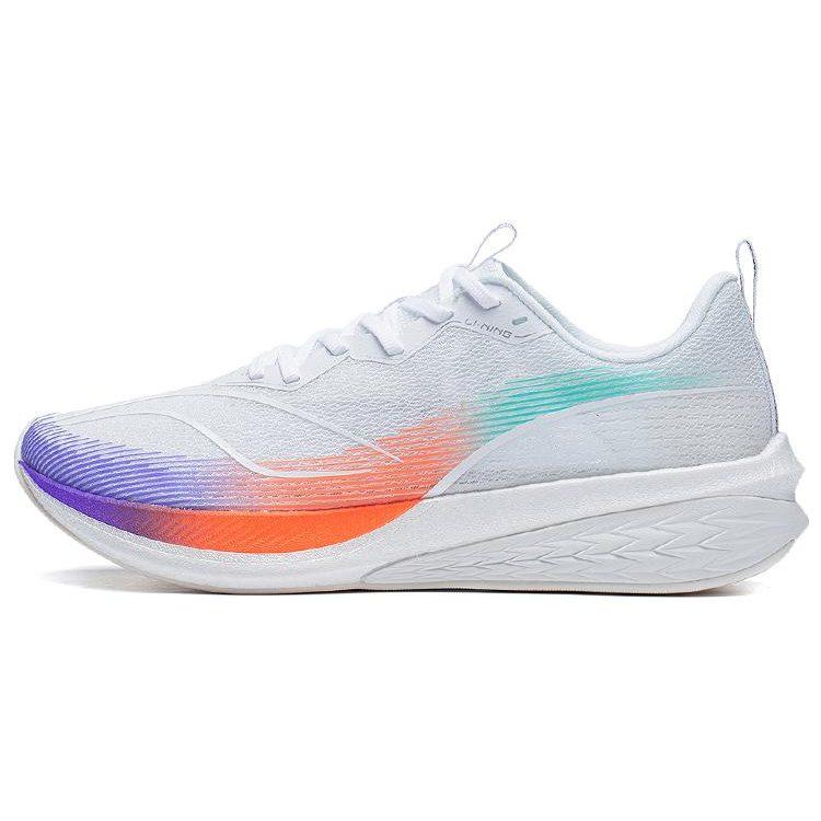 Li Ning Red Hare 6 Pro Rutschfest, Abriebfest, Atmungsaktiv Niedrige Laufschuhe Herren Weiß ARMT013-4