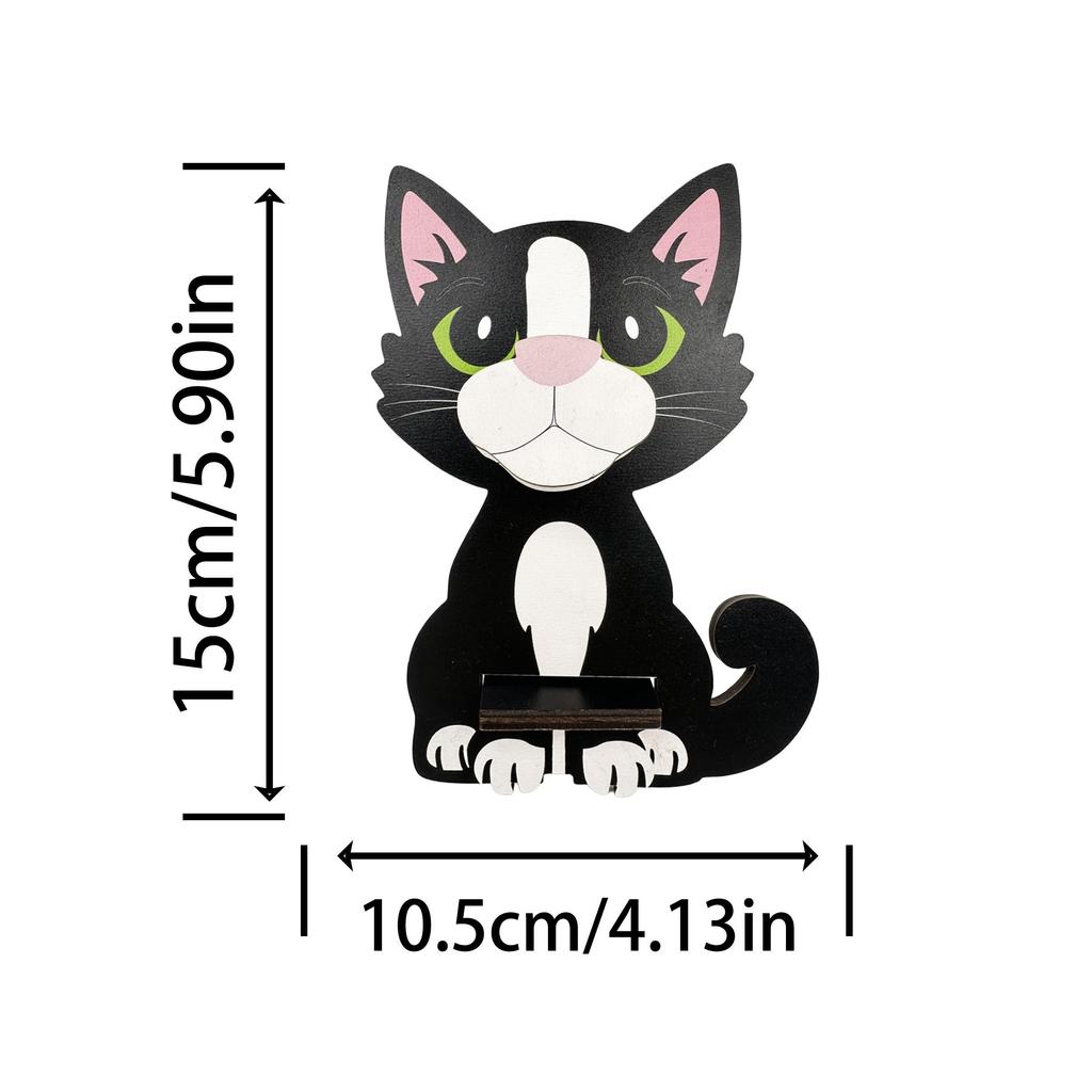 Cute Animal Glasses Frame Cartoon Cat Glasses Frame Glasses Display Frame Sunglasses Frame Hand-carved Home Wooden Decoration 3D