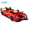 1518Pcs 1:10 Cada MOC City Remote Control Flame Racing Car Model Building Blocks RC V6 Sports Vehicle Bricks Toys Festival Gifts