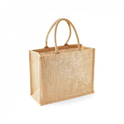 Shimmer Jute Shopper