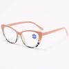 Fashionable Cat-eye Reading Glasses Ultra Light HD Clear Lens Blue Light Blocking Presbyopia Eyeglasses Diopter 0 To +4.0
