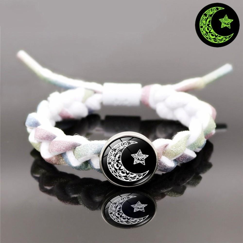 

Luminous Couple Bracelets Sun Moon Hand Chain New Braided Bracelet Couple Jewelry Gift Moon