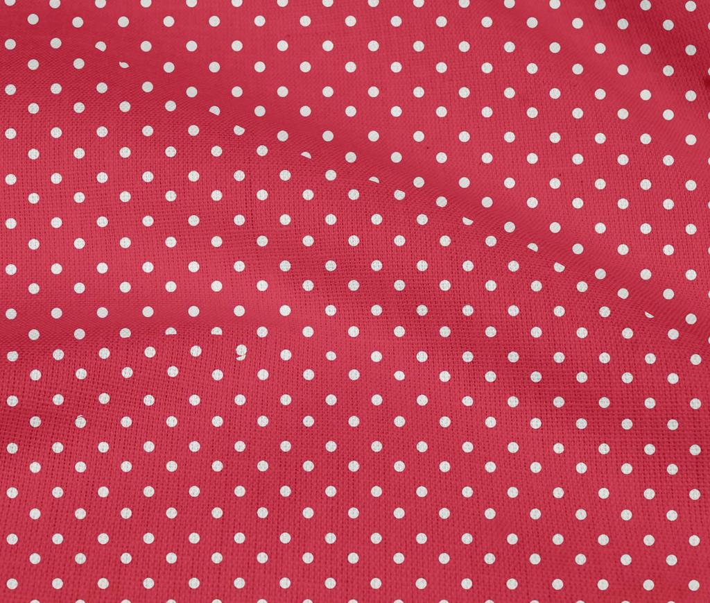 oneOone Cotton Flex Bright Red Fabric Dots Quilting Supplies Print Sewing Fabric By The Yard 40 Inch