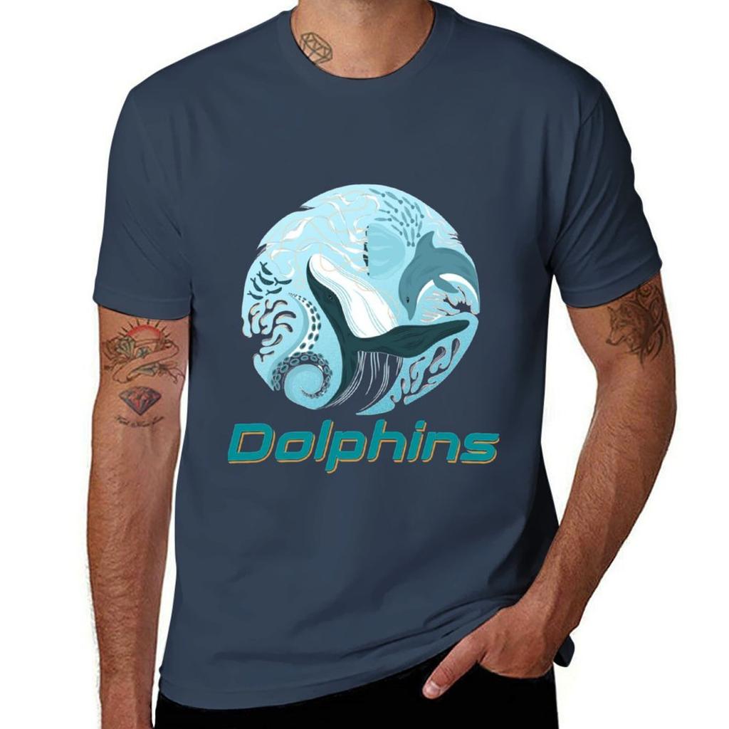 Winter The Dolphin Tshirt Labor Work Casual Tshirt