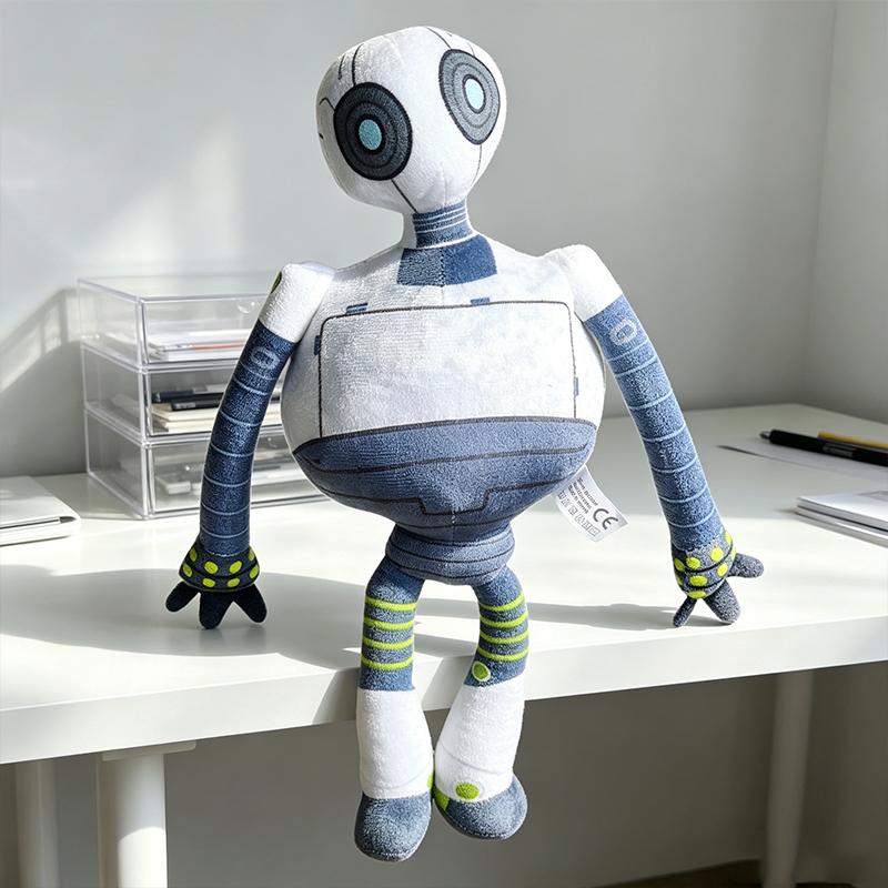 38cm Roztomilý Kreslený Robot Plyšová Panenka Měkká Nadýchaná Figurka Hračka Sběratelská Dekorace Pro Narozeniny Vánoční Dárek