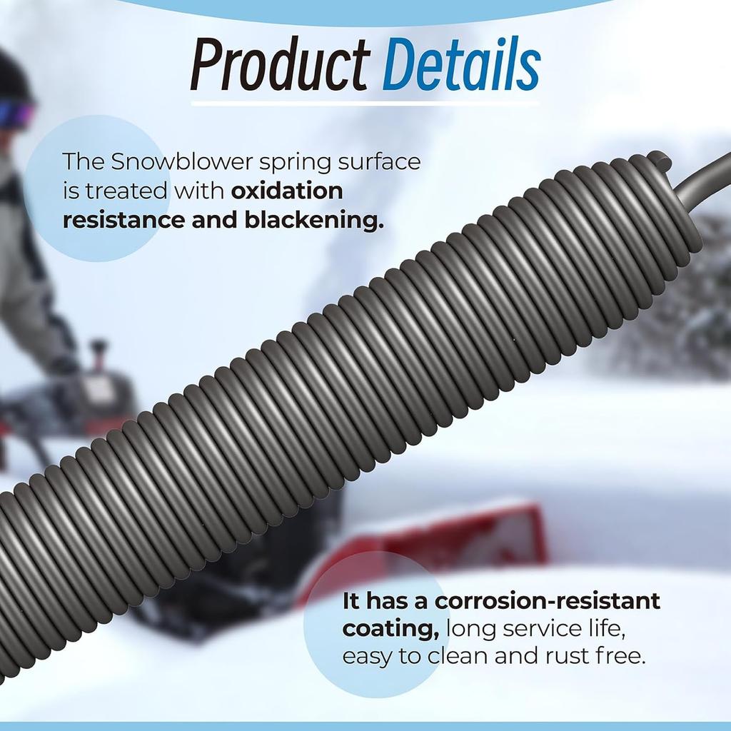 08300538 Swivel Hook Extension Spring, Snowblower Spring Compatible with Ariens SNO-Thro ST824E ST1027LE ST1130DLE ST924DLE Models