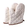 Thickened Heat,Insulating Baking Gloves, High,Temperature Resistant BBQ Oven Mitts for Kitchen, Microwave & Grill