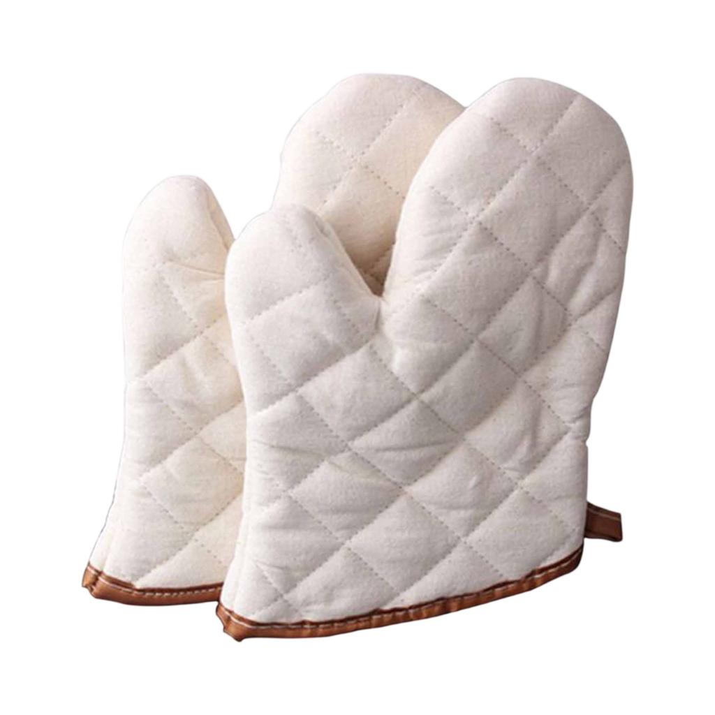 Thickened Heat,Insulating Baking Gloves, High,Temperature Resistant BBQ Oven Mitts for Kitchen, Microwave & Grill