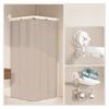 Foldable Shower Curtain Waterproof Bath Room Partition Shower Wet And Dry Separation  Suction Cup Bathroom Decor
