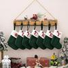 Christmas Socks Knitted Snowflake Letter Socks Large Capacity Christmas Tree Ornaments Candy Gift Stockings Holiday Pendants