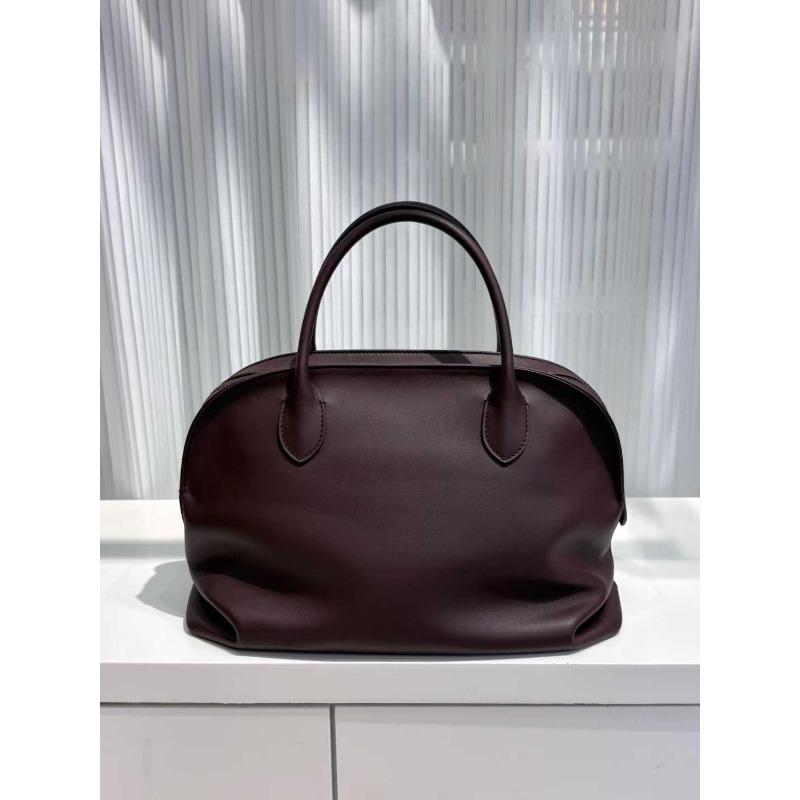 

Сумка женская из коровьей кожи первого слоя, сумка-облако, нишевый дизайн, сумка-боулинг, сумка-ракушка, на одно плечо, через плечо, подмышечная сумка 31*23.5*10cm темно-коричневого