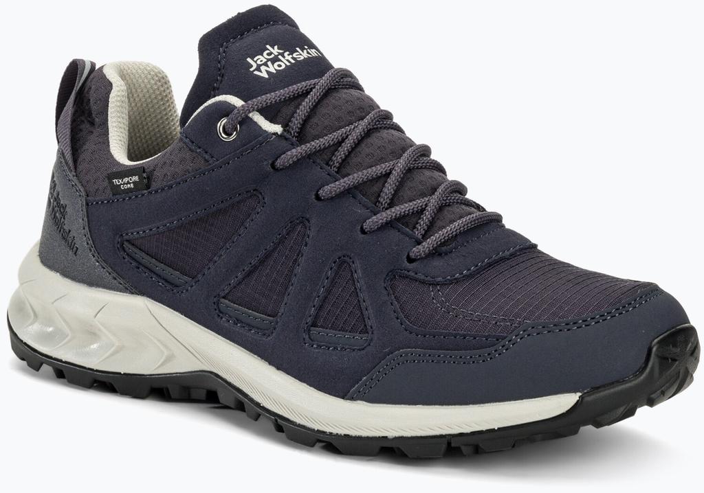 Обувь для треккинга Jack Wolfskin - водонепроницаемые туристические ботинки Woodland 2 Texapore Low Women graphite