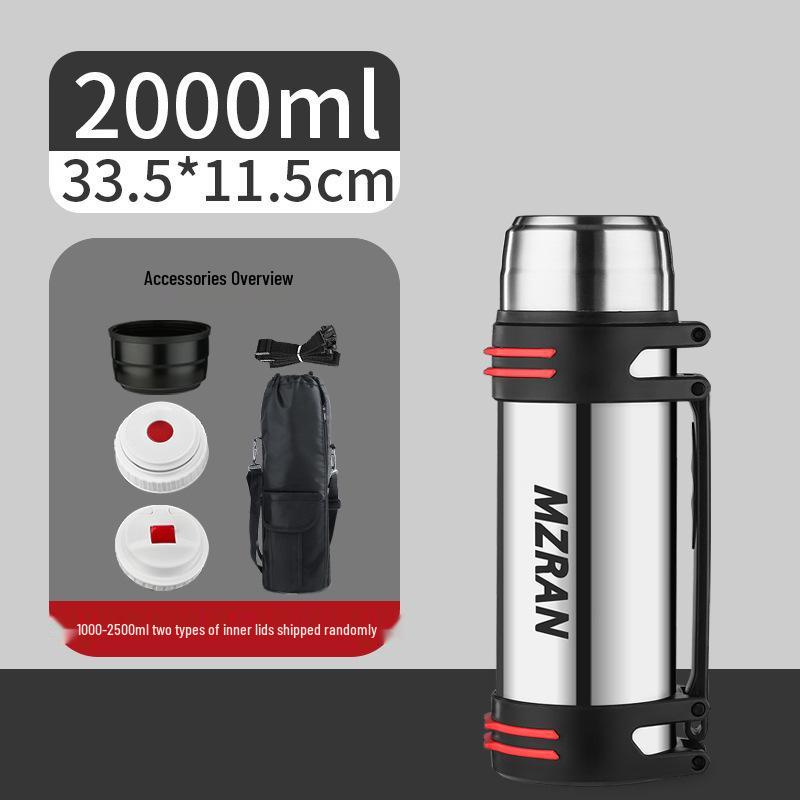 4L Stainless Steel Travel Thermos Mug for Men - Large Capacity Car Kettle Flask
