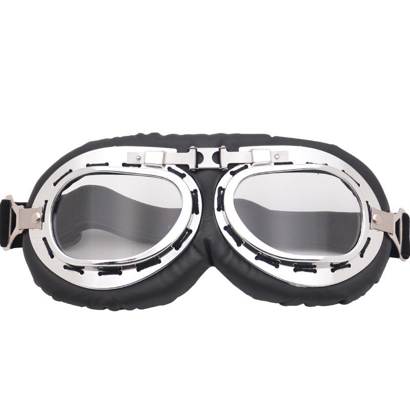 

Retro Harley UV-Proof Motorcycle Goggles: Wind and Explosion Protection for Off-Road and Sports Riding чистый