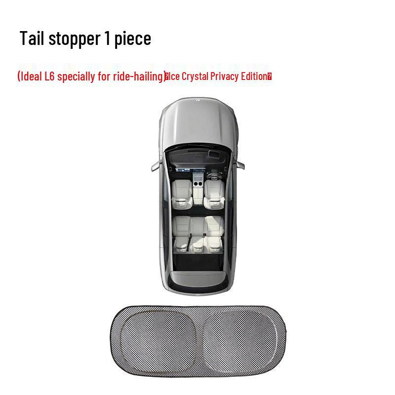 Ideal L6 Car Window Sunshade - Ice Crystal Design for Heat Insulation & Privacy