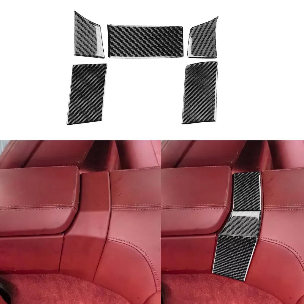 Real Carbon Fiber Armrest Box Rear Panel Trim Cover for Porsche 911 992 -23