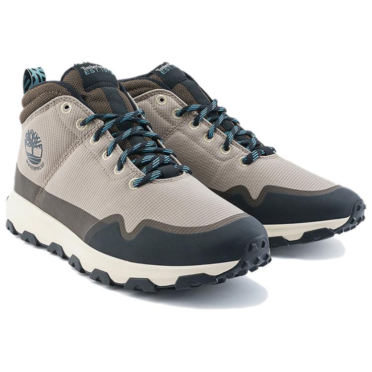Timberland Winsor Trail Comfortable Lightweight Slip-Resistant Durable Waterproof Mid-Top Hiking Shoes Men Hiking Shoes Light-Brown A62ZR