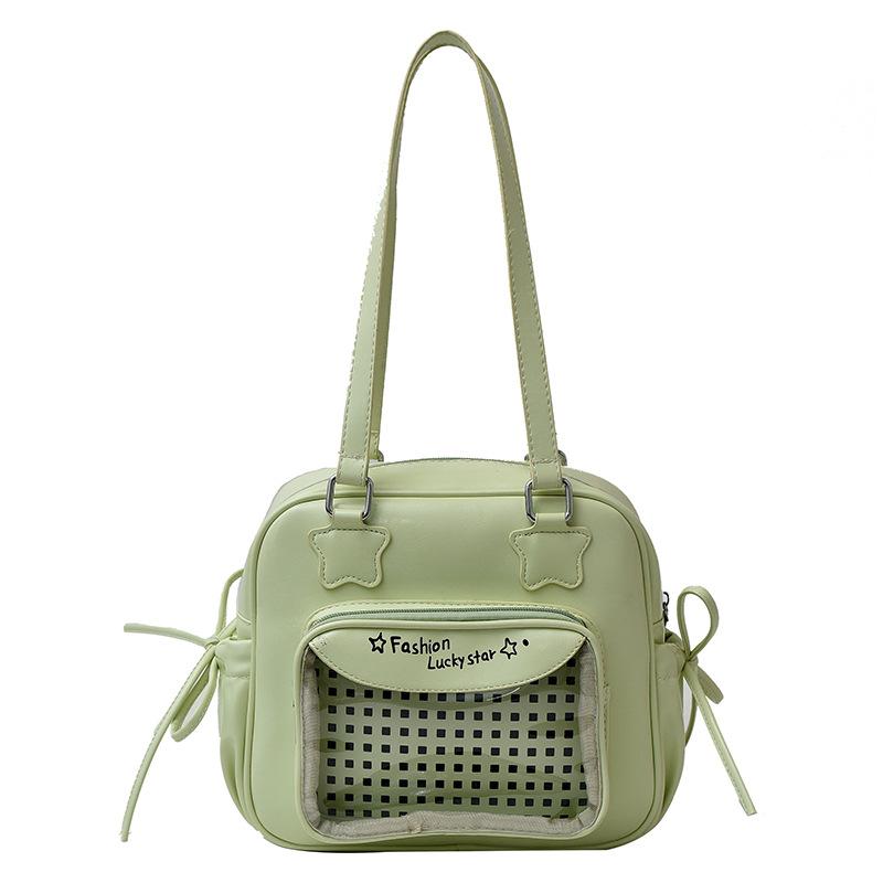 2025 New Japanese Cute Two-dimensional Transparent Pain Bag Fashionable Versatile Foreign High-end Commuting Shoulder Women's Bag