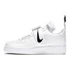 Nike Sneakers Air Force 1 Utility Bianche Nere Suola Bianca AO1531-101