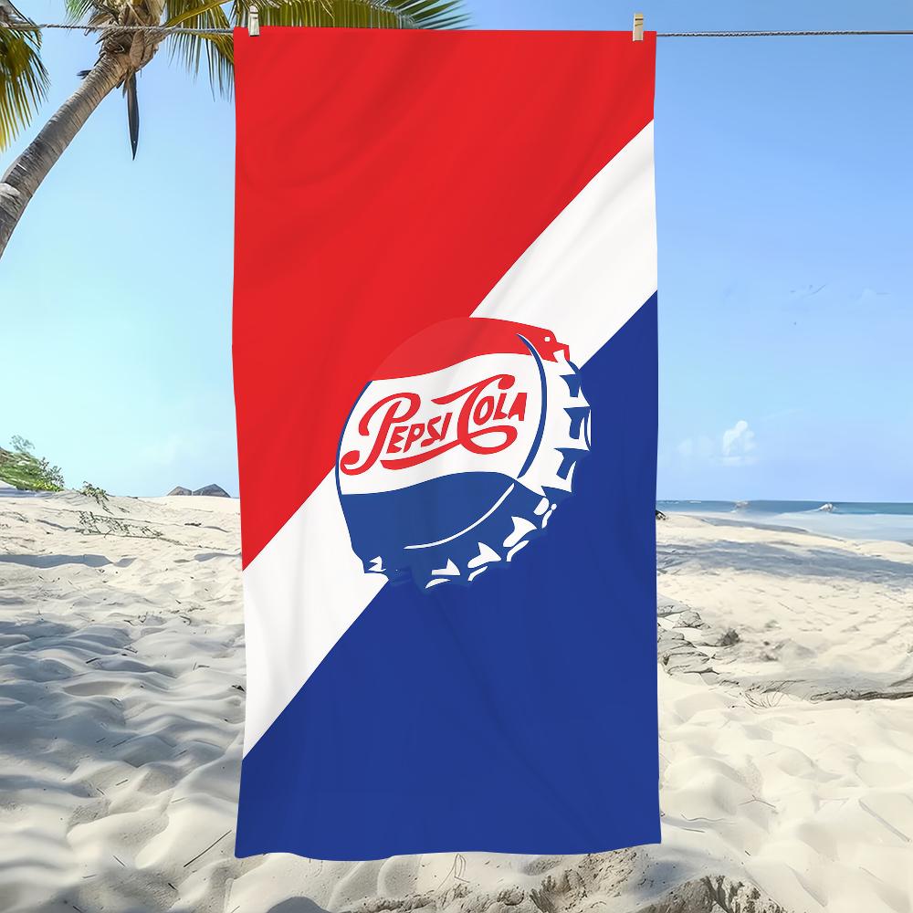 Fashion Art Print P-pepsi C-cola Logo Towel Soft Pool Gift For Travel Gym Shower Camping Quick Dry Sports Large Beach Towel
