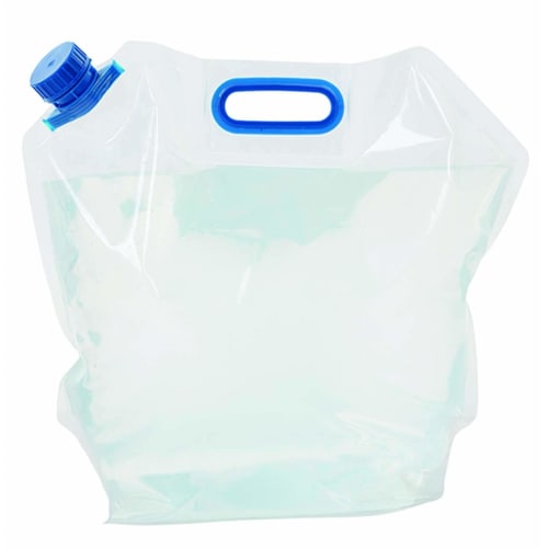 Kakusee HJT-05 Foldable 10L Freestanding Water Tank, Ideal for Emergency Preparedness, Camping, and Outdoor Activities, Clear, Approx. 38cm H x 40cm W