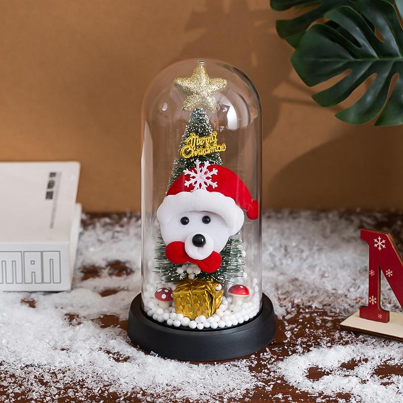 Cartoon cute Christmas tree night light bedroom premium atmosphere light bedside ornament Christmas gift