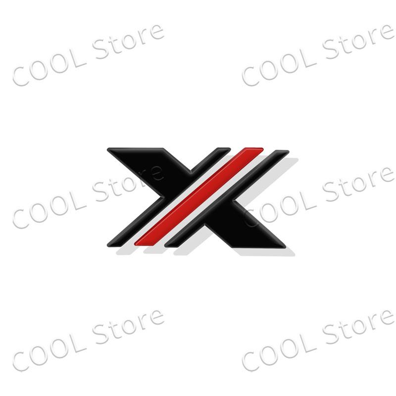 3D Chrome Metal X XPOWER Logo Car Rear Trunk Emblem Badge Nameplate Sticker For ZS HS GS 3 5 6 7 TF RX5 GT Accessories