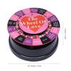Mini Wheel of Love Wheel of Fortune with 17 Ways for Playing Games Portable Party Game Gift Set