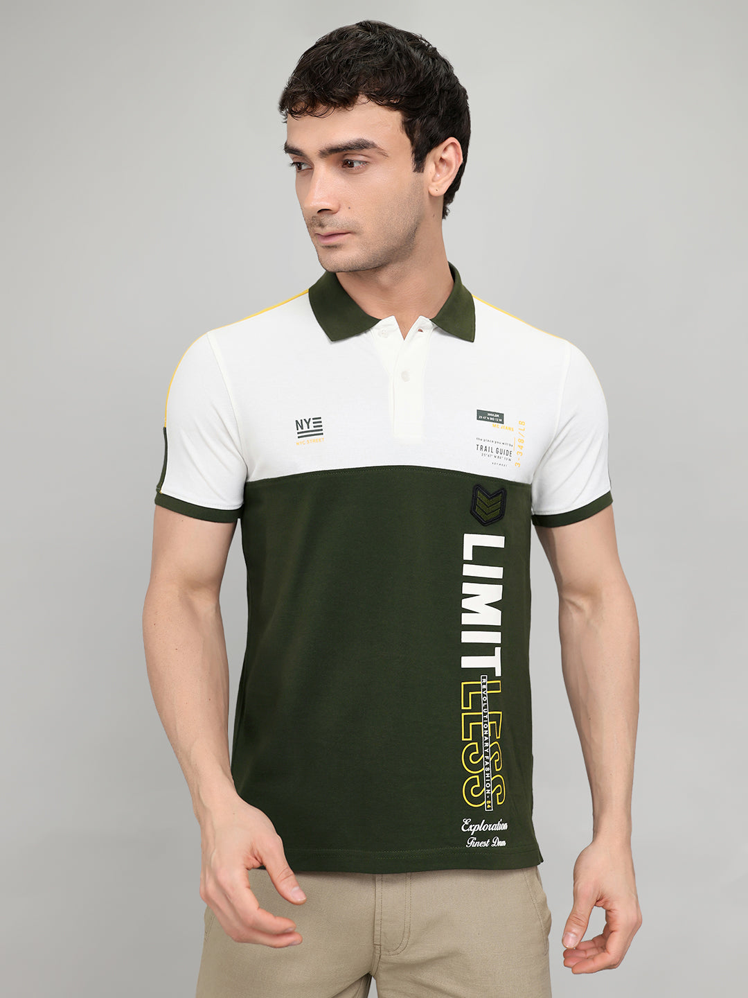 Monte Carlo Men Smart Fit Green Tshirt L